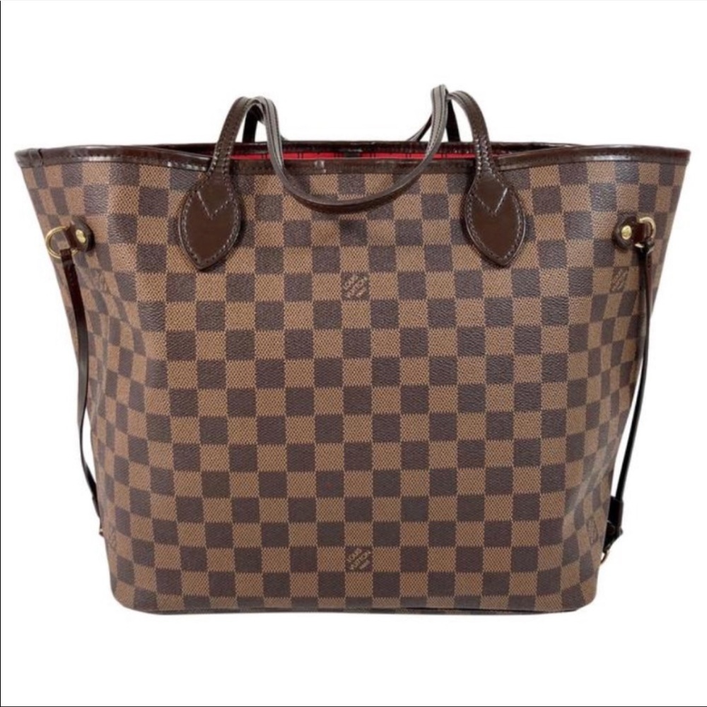 Louis Vuitton Damier Ebene Neverfull MM Tote